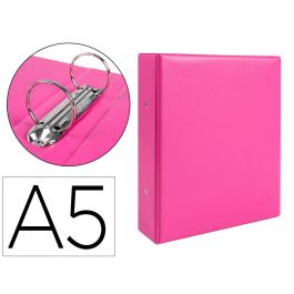 Carpeta De 2 Anillas 40 mm Redondas Liderpapel A5 Carton Forrado Pvc Fucsia Precio: 6.50000021. SKU: B1K399BGHE