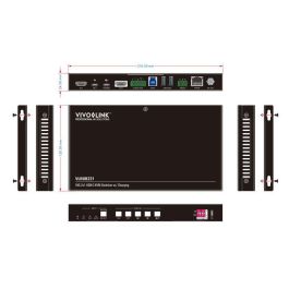 Vivolink 4K 2x1 Hub de Sala de Reuniones y Conmutador HDMI 2.0 con Soft Codec y USB 3.0 para Cámaras de Conferencia CEC Vivolink 4K 2x1 Hub de Sala de Reuniones y Conmutador HDMI 2.0 con Soft Codec y USB 3.0 para Cámaras de Conferencia CEC