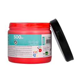 Liderpapel Pintura Dedos 500 ml Rojo Tarrina