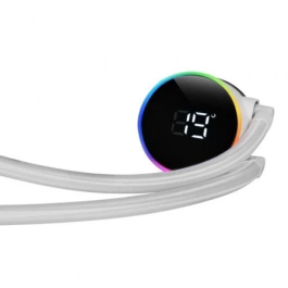 Mars Gaming ML-LCD240/ Blanco Refrigeración Líquida 240mm ARGB con Pantalla LCD, 500W TDP