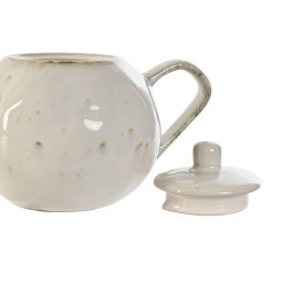 DKD Home Decor Tetera de Gres Blanco Moderno 850ml Apta Microondas y Lavavajillas Dimensiones 13x20x12 cm Precio: 9.89000034. SKU: B12M8NJVR9