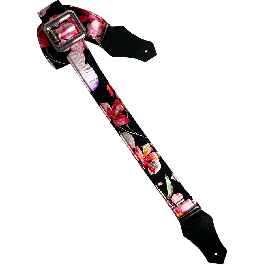 GETM Correa para guitarra y bajo, diseño Pink Orchid