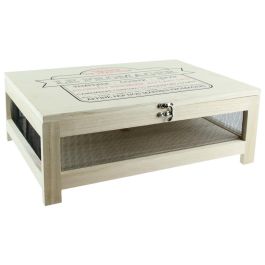 Totally Addict Bistrot Caja Queso Con Bandeja Portátil Madera 39x27x15 cm