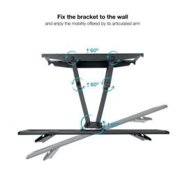 TooQ LP7866TN-B Soporte de Pared Giratorio Inclinable Nivelable para TV 37-80" hasta 40kg, VESA 600x400, Negro TooQ LP7866TN-B Soporte de Pared Giratorio Inclinable Nivelable para TV 37-80" hasta 40kg, VESA 600x400, Negro