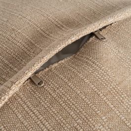 Sofá 3 Plazas Beige Oscuro Tejido 221 X 103 X 72 cm