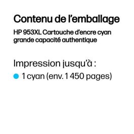 HP Oficejet Pro 7730/8710/8720/8730/8740 Cartucho Cian nº953XL 1450pag