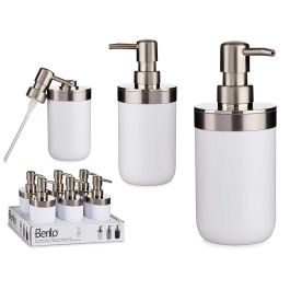 Dosificador Plateado Blanco 350Ml Berilo 9X17CM (12 Unidades) Precio: 39.49999988. SKU: S3609247