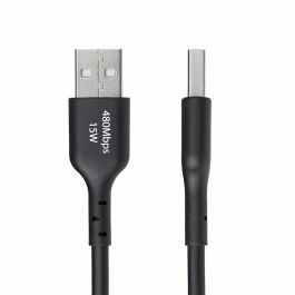 Cable USB Startech USB2AC3MNC Negro 3 m Cable USB Startech USB2AC3MNC Negro 3 m