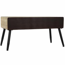 Mesa auxiliar DKD Home Decor Marrón Negro Metal Abeto 100 x 50 x 52,5 cm