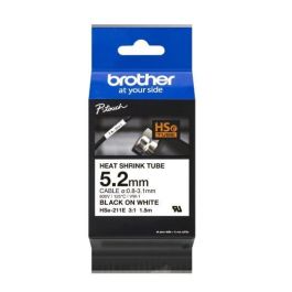 Brother Cinta Tubo Termoretráctil Negro sobre Blanco 5.2mm x 1.5m, Compatible con Rotuladoras Series HG y HGe Precio: 21.6900002. SKU: B1E67APZLN