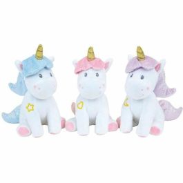 Fun House 006319 Set de Vajilla Infantil Unicornio con 2 Platos, 2 Cubiertos y 1 Peluche