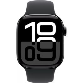 Apple Watch Series 10 GPS + Cellular 42mm Jet Black Aluminium Case with Black Sport Band S/M