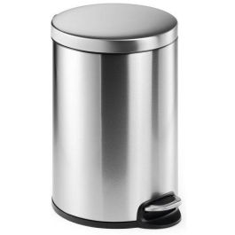 Durable Papelera Con Pedal Redonda 20 Litros 360x455 mm Inoxidable, Revestimiento Antihuellas, Tapa Silenciosa Precio: 54.49999962. SKU: S8404356