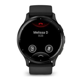 Garmin GAR1701825584298 Reloj GPS conectado Venu 3 35,4 mm (1.4) Acero gris caja negra correa silicona negra