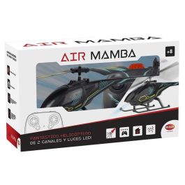 Bizak 62004753 Helicóptero Air Mamba infrarrojo 2 canales con luces LED y diseño Mamba Negra para uso interior +8 años