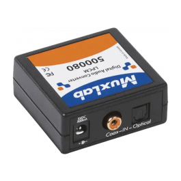 Muxlab Convertidor de Audio Digital S/Pdif Toslink a RCA con Alimentación Externa