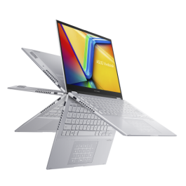 ASUS Vivobook S 14 Flip TP3402VA-LZ273W - Ordenador Portátil 14" WUXGA (Intel Core i5-1335U, 16GB RAM, 512GB SSD, UHD Graphics, Windows 11 Home) Plata Fría - Teclado QWERTY español ASUS Vivobook S 14 Flip TP3402VA-LZ273W - Ordenador Portátil 14" WUXGA (Intel Core i5-1335U, 16GB RAM, 512GB SSD, UHD Graphics, Windows 11 Home) Plata Fría - Teclado QWERTY español