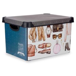 Caja Plastico 22L Vintage Con Asa Kipit 30X23CM (12 Unidades) Caja Plastico 22L Vintage Con Asa Kipit 30X23CM (12 Unidades)