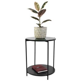 Day Mesa Auxiliar Negra Diámetro 40 cm Altura 50 cm