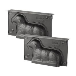 Zenker ZEN1695520256157 Juego de 2 Moldes 3D para Tartas con Forma de Cordero de Pascua - 900 ml