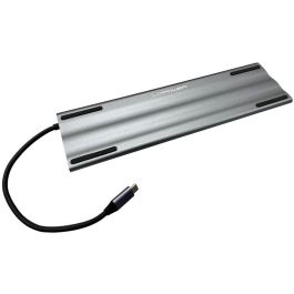 LC-Power LC-HUB-C-MULTI-8 Hub USB-C Multipuerto: 3xUSB-A, 2xUSB-C, HDMI, VGA, RJ45, Lector SD/MicroSD, Audio, PD 100W