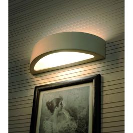 Atena SOL-SL.0001 Aplique de Pared de Cerámica, Lámpara Mural Duradera para Iluminación Ambiental, Diseño Clásico y Moderno, Interiores