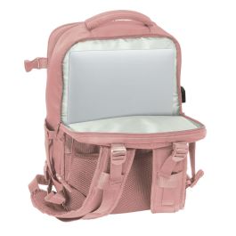 Safta Mochila de Viaje Cabina para Portátil 15,6'' Rosa 29x44x19 cm