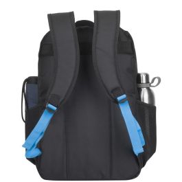 RIVACASE 8069 - Mochila para portátil Riva NB Rucksack Regent, 17.3 pulgadas, negro/azul