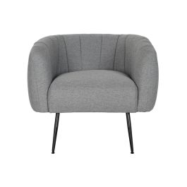 DKD Home Decor Sillón Scandi Gris Negro 81x75x73 cm