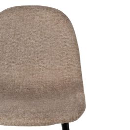 Taburete Taupe Tejido-Metal Salón 45,50 X 45 X 105,50 cm