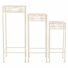 Soporte para Maceta Alexandra House Living Blanco Metal Hierro 28 x 160 x 58 cm