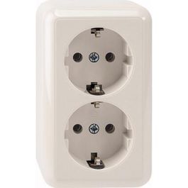 MERTEN MEG2421-8719 Enchufe Doble Schuko Polarweiß, Montaje Superficial, Blanco, 250V, 16A Precio: 30.2379. SKU: B1HFRRP64X