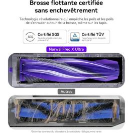 Narwal NAR6972075732565 Aspiradora robot Freo X Ultra, Estación Acoplamiento Todo en Uno, 8200 PA, Limpieza Inteligente