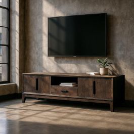 Mueble Tv Marrón Madera de Mango Salón 200 X 40 X 55 cm Precio: 1070.003. SKU: B1K6XFXTV3