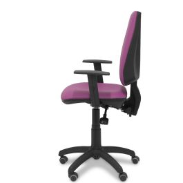 PIQUERAS Y CRESPO Silla Elche asincro similpiel morado con brazo regulable y ruedas de parque PIQUERAS Y CRESPO Silla Elche asincro similpiel morado con brazo regulable y ruedas de parque