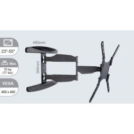 Vivolink Soporte de Pared Profesional para TV/Monitor, Carga Máx. 35 kg, hasta VESA 400x400