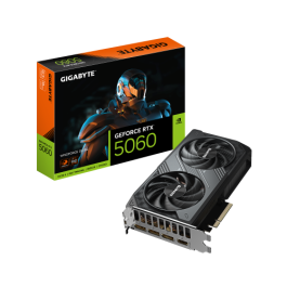 GIGABYTE GeForce RTX 5060 WINDFORCE OC 8G Tarjeta Gráfica - 8GB GDDR7, PCI-E 5.0, 2512 MHz, 3x DisplayPort, 1x HDMI, Ref. 9VN5060WO-00-G10