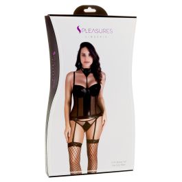 Conjunto de Lencería S Pleasures Negro (Talla única) Precio: 29.49999965. SKU: B1FQ5AM6QM