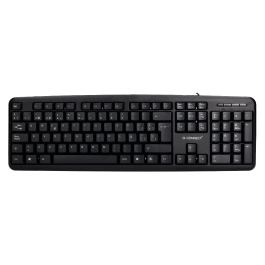 Q-connect Teclado USB con Cable Negro 1.35m 105 Teclas Resistente a Salpicaduras Precio: 5.50000055. SKU: B179S993VN