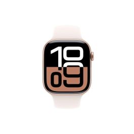 Apple A2999 Smartwatch Watch Series 10 GPS 64GB 46mm Aluminio Oro Rosa Retina Always-On Impermeable Apple Pay Salud y Seguridad