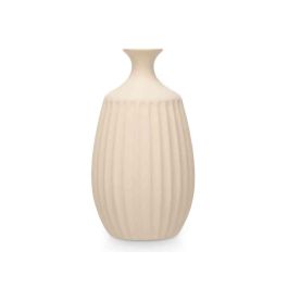 Jarrón Cerámica Cuello Estrecho 39 cm Beige - Giftdecor (2 Unidades) Jarrón Cerámica Cuello Estrecho 39 cm Beige - Giftdecor (2 Unidades)