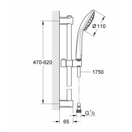 GROHE - Set de ducha de 3 chorros con barra