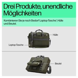 HP Bolsa modular para portátiles de 15,6 pulgadas, Bandolera, Verde/Gris, Resistente al agua Precio: 132.88999966. SKU: B1FJCXYFC7
