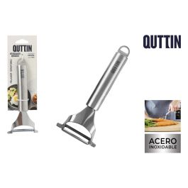 Quttin Pelador Giratorio Acero Inoxidable, 17 cm (12 Unidades)