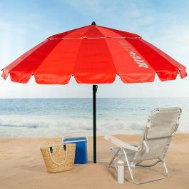 Sombrilla Aktive Rojo Aluminio 240 x 235 x 240 cm (6 Unidades) Sombrilla Aktive Rojo Aluminio 240 x 235 x 240 cm (6 Unidades)
