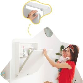 Cambiador de pared Badabulle Plouf, con cambiador incluido - Plegable y compacto Cambiador de pared Badabulle Plouf, con cambiador incluido - Plegable y compacto