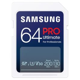 SAMSUNG XC PRO Ultimate 64GB Tarjeta SDXC Clase 10 UHS-I Velocidad 200MB/s Lectura 130MB/s Escritura Precio: 40.88999948. SKU: B1DJA4NM3F