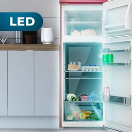 Cecotec frigorífico combinado retro 215 L rojo 2 puertas Bolero CoolMarket 2D E