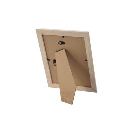 DKD Home Decor Marco de Fotos 13x18 Scandi Natural Marrón MDF y Cristal para Decoración del Hogar (4 Unidades)
