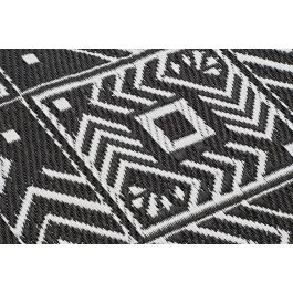 DKD Home Decor Alfombra Étnica de Poliéster Blanco y Negro 210x150 cm (Pack de 2 Unidades) DKD Home Decor Alfombra Étnica de Poliéster Blanco y Negro 210x150 cm (Pack de 2 Unidades)